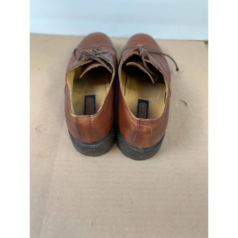 Coach men's cap toe Oxford shoes size 10 Brown made in Italy - Picture 3 of 7